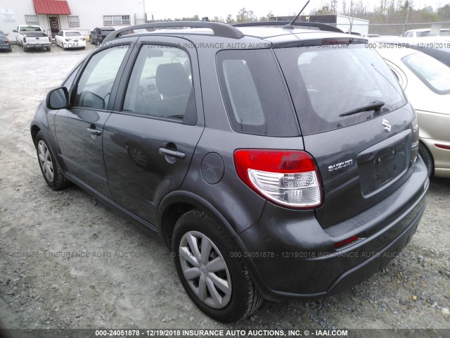 JS2YB5A35B6304238 - 2011 SUZUKI SX4 GRAY photo 3