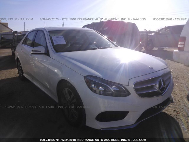 WDDHF5KBXGB170450 - 2016 MERCEDES-BENZ E 350 WHITE photo 1