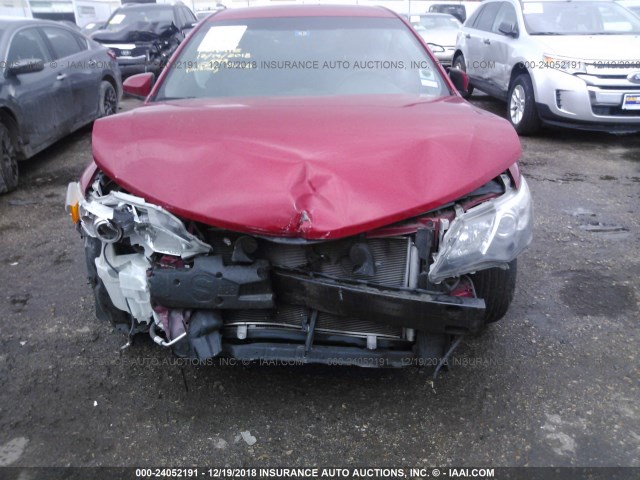 4T1BF1FK2DU710145 - 2013 TOYOTA CAMRY L/SE/LE/XLE Qırmızı foto 6
