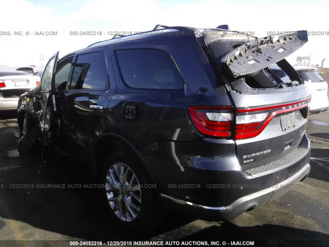 1C4RDJEG2EC402213 - 2014 DODGE DURANGO CITADEL BLACK photo 3