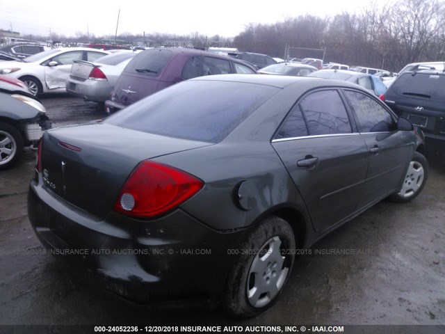 1G2ZF55B864287106 - 2006 PONTIAC G6 SE GRAY photo 4