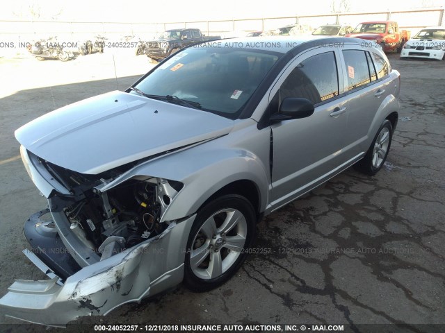 1B3CB4HA9AD559098 - 2010 DODGE CALIBER SXT SILVER photo 2