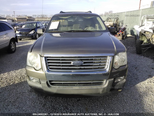 1FMEU73846UA43516 - 2006 FORD EXPLORER XLT GRAY photo 6