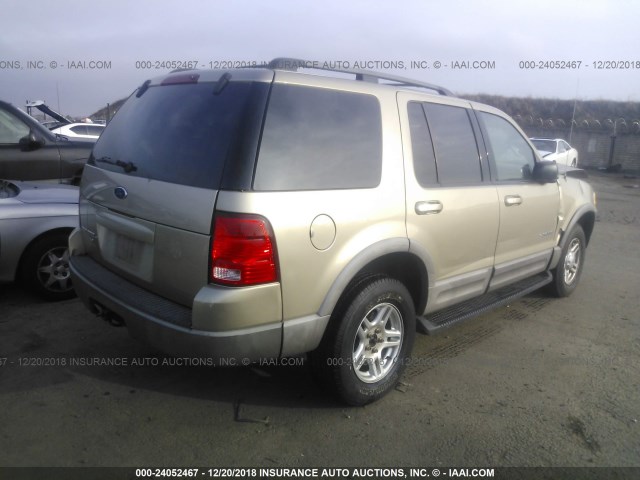 1FMZU63K82ZC92714 - 2002 FORD EXPLORER XLT GOLD photo 4