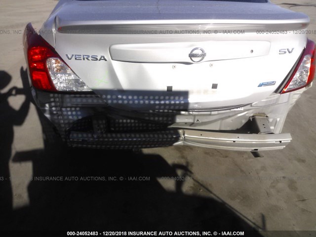 3N1CN7AP9CL921193 - 2012 NISSAN VERSA S/SV/SL SILVER photo 6