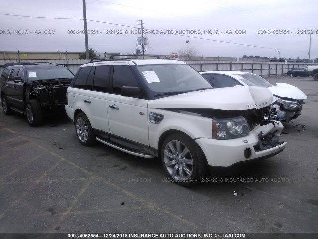 SALSH23478A173198 - 2008 LAND ROVER RANGE ROVER SPORT SUPERCHARGED WHITE photo 1