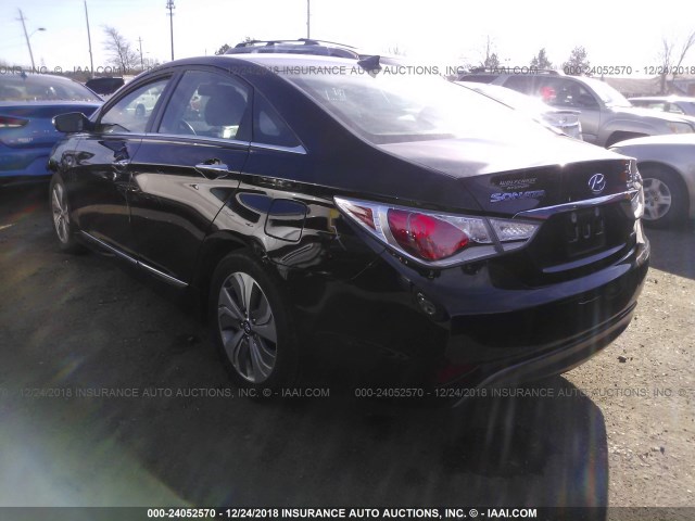 KMHEC4A44FA122154 - 2015 HYUNDAI SONATA HYBRID/LIMITED BLACK photo 3