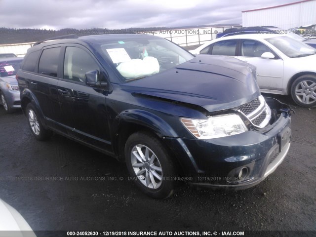 3C4PDDBG6ET118262 - 2014 DODGE JOURNEY SXT BLUE photo 1