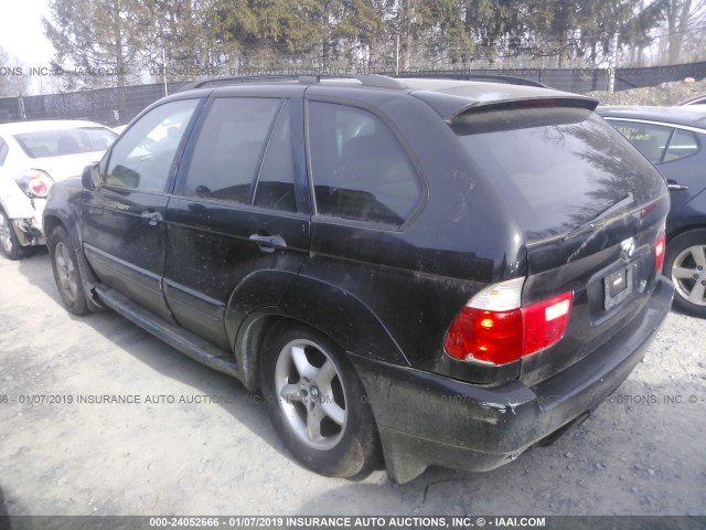 WBAFB33541LH17143 - 2001 BMW X5 4.4I BLACK photo 3