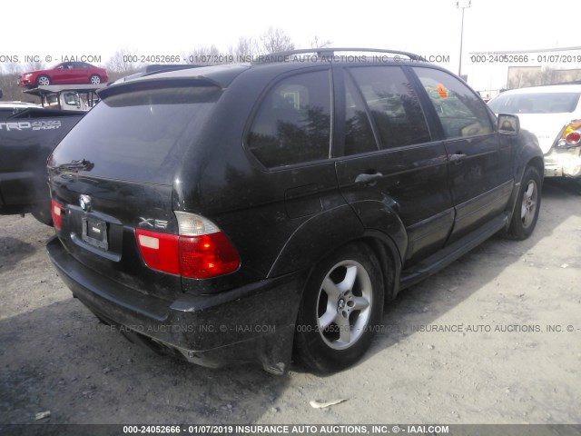 WBAFB33541LH17143 - 2001 BMW X5 4.4I BLACK photo 4