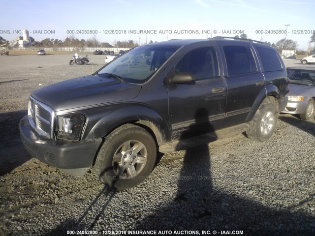 1D4HB38N24F233169 - 2004 DODGE DURANGO ST GRAY photo 2