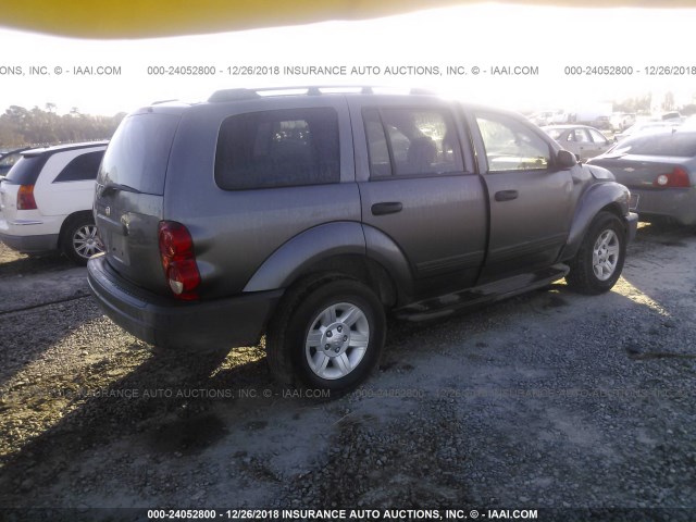 1D4HB38N24F233169 - 2004 DODGE DURANGO ST GRAY photo 4