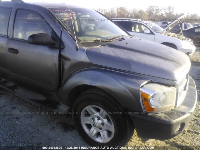 1D4HB38N24F233169 - 2004 DODGE DURANGO ST GRAY photo 6