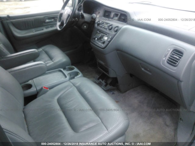 5FNRL18052B036280 - 2002 HONDA ODYSSEY EXL GRAY photo 5