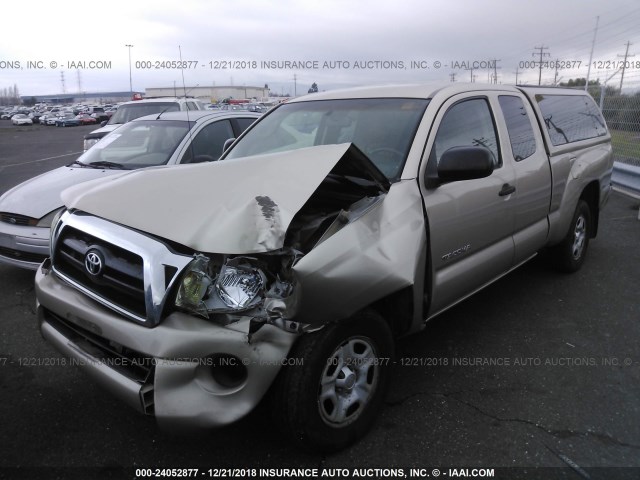5TETX22N25Z087579 - 2005 TOYOTA TACOMA ACCESS CAB ოქროსფერი ფოტო 2