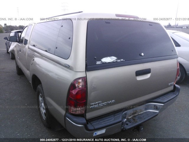 5TETX22N25Z087579 - 2005 TOYOTA TACOMA ACCESS CAB ოქროსფერი ფოტო 3