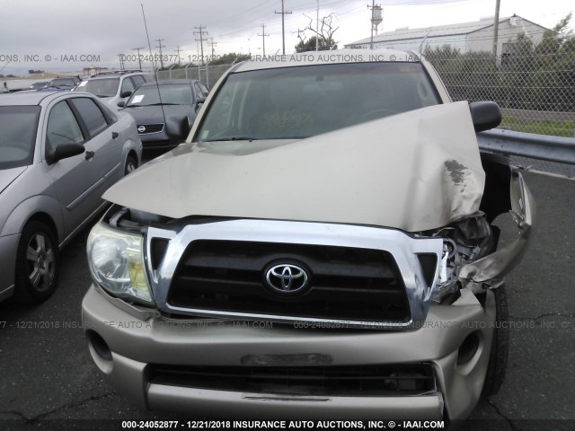 5TETX22N25Z087579 - 2005 TOYOTA TACOMA ACCESS CAB ოქროსფერი ფოტო 6