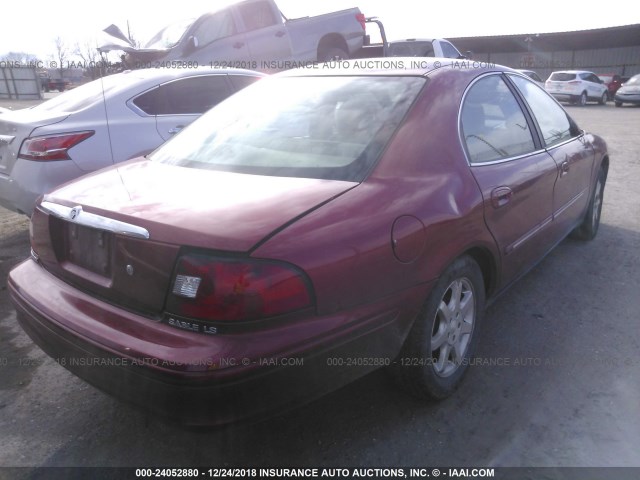 1MEFM55S5YA609398 - 2000 MERCURY SABLE LS PREMIUM RED photo 4