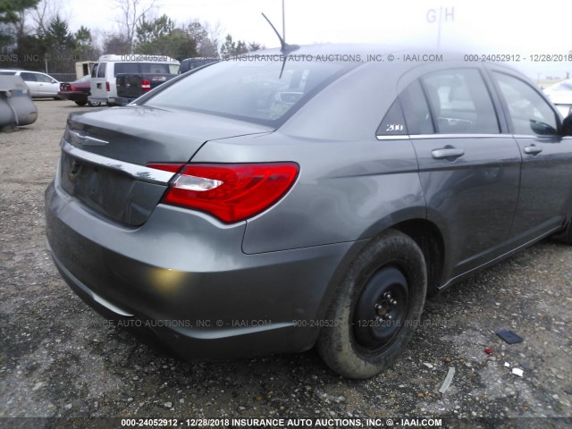 1C3CCBBB8DN538716 - 2013 CHRYSLER 200 TOURING GRAY photo 4