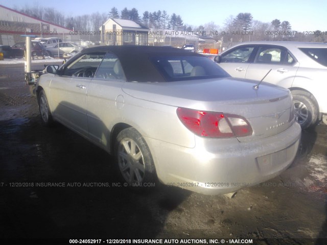 1C3LC65M28N633203 - 2008 CHRYSLER SEBRING LIMITED SILVER photo 3