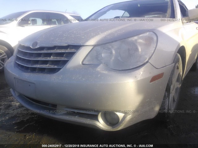 1C3LC65M28N633203 - 2008 CHRYSLER SEBRING LIMITED SILVER photo 6