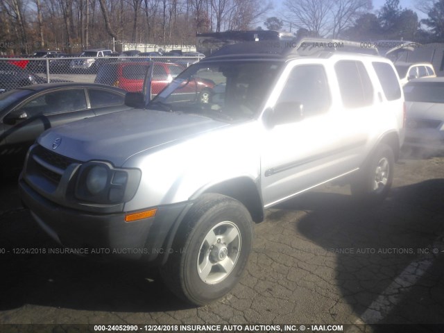 5N1ED28T24C635239 - 2004 NISSAN XTERRA XE/SE SILVER photo 2