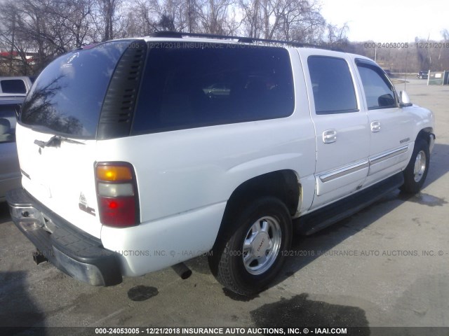 1GKFK16Z83J120468 - 2003 GMC YUKON XL K1500 WHITE photo 4