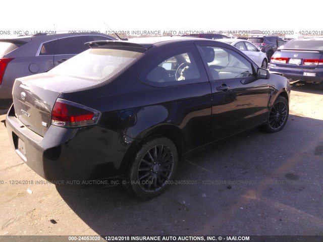 1FAHP3DN2AW134146 - 2010 FORD FOCUS SES BLACK photo 4