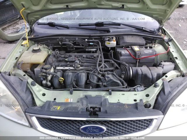 1FAFP37N77W118259 - 2007 FORD FOCUS ZX5/S/SE/SES GREEN photo 10
