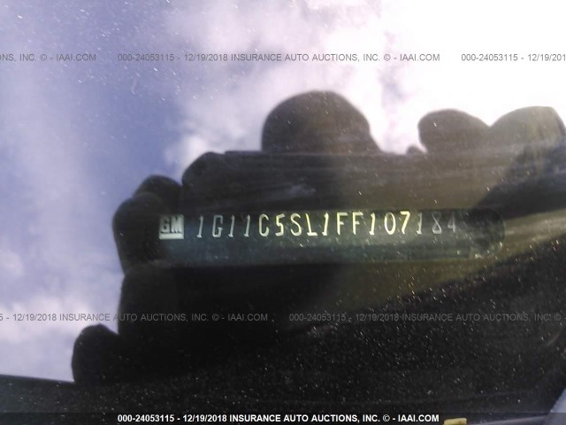 1G11C5SL1FF107184 - 2015 CHEVROLET MALIBU 1LT GOLD photo 9