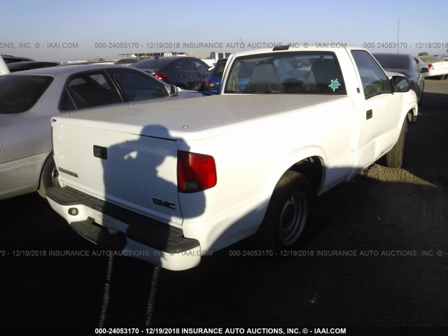 1GTCS14H838175292 - 2003 GMC SONOMA WHITE photo 4