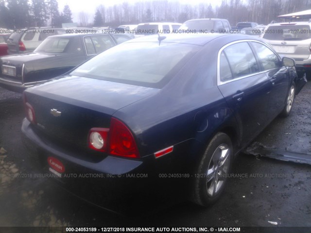 1G1ZB5E14BF278697 - 2011 CHEVROLET MALIBU LS ლურჯი ფოტო 4