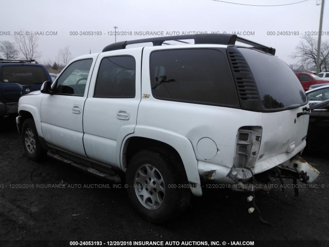 1GNEK13T44R149774 - 2004 CHEVROLET TAHOE K1500 WHITE photo 3