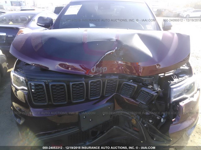 1C4RJFLG1JC102374 - 2018 JEEP GRAND CHEROKEE TRAILHAWK BURGUNDY photo 10