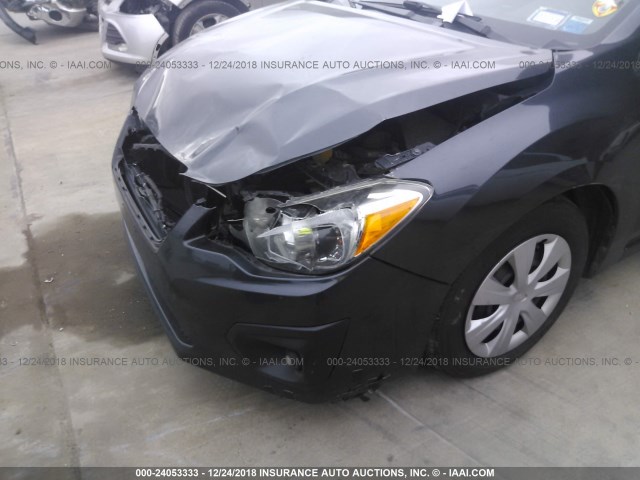 JF1GPAA64D2215027 - 2013 SUBARU IMPREZA GRAY photo 6