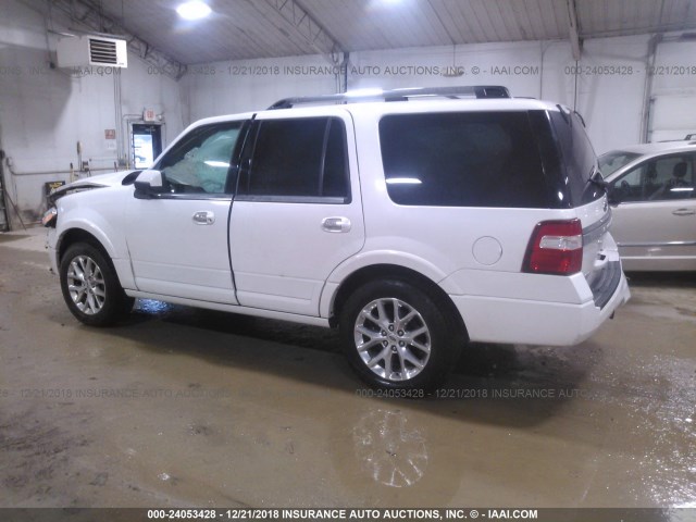 1FMJU2AT6HEA27856 - 2017 FORD EXPEDITION LIMITED WHITE photo 3