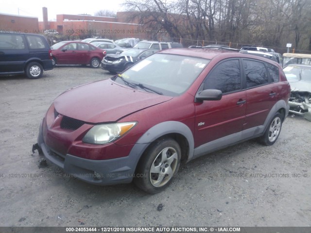 5Y2SL62873Z403124 - 2003 PONTIAC VIBE RED photo 2