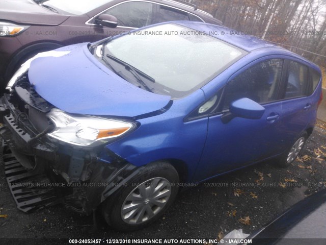 3N1CE2CP2GL360132 - 2016 NISSAN VERSA NOTE S/S PLUS/SV/SL/SR BLUE photo 2