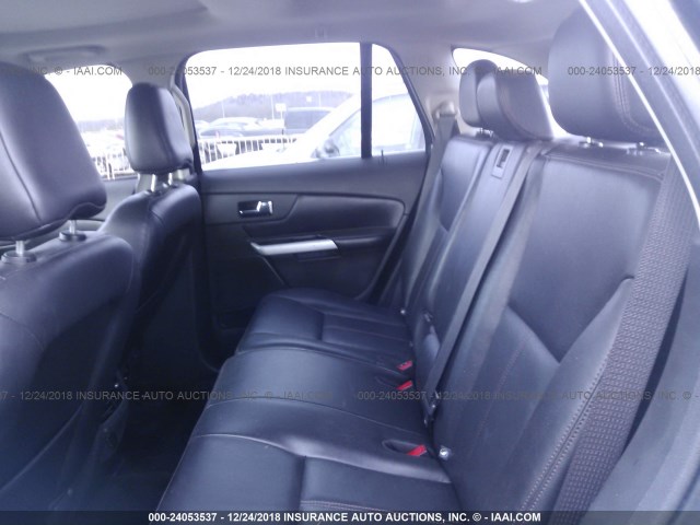 2FMDK3JC9BBB47453 - 2011 FORD EDGE SEL BLACK photo 8