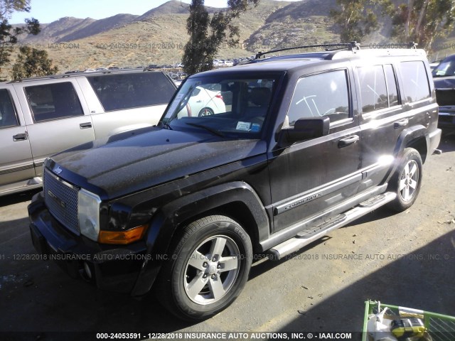 1J8HG48K36C252403 - 2006 JEEP COMMANDER BLACK photo 2