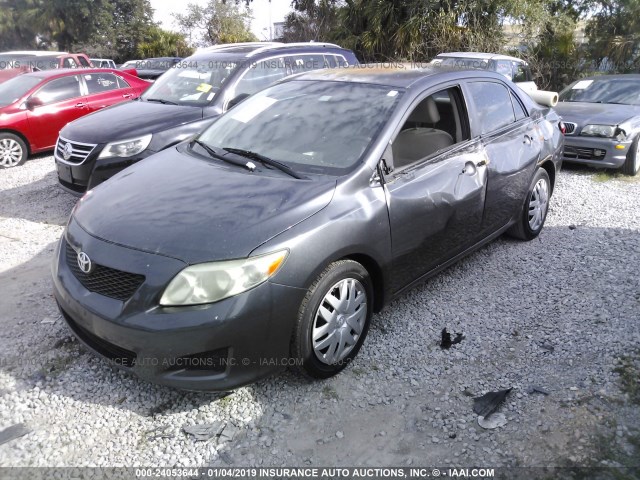 1NXBU40E09Z010061 - 2009 TOYOTA COROLLA S/LE/XLE BLACK photo 2