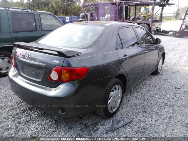 1NXBU40E09Z010061 - 2009 TOYOTA COROLLA S/LE/XLE BLACK photo 4