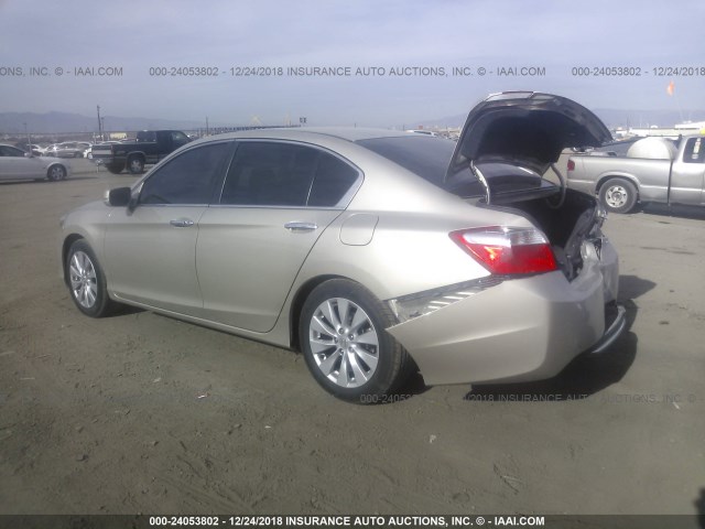 1HGCR2F79DA049489 - 2013 HONDA ACCORD EX GOLD photo 3