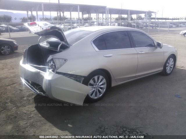 1HGCR2F79DA049489 - 2013 HONDA ACCORD EX GOLD photo 4