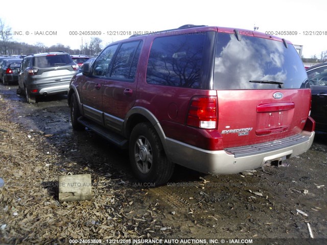 1FMPU18L43LB03573 - 2003 FORD EXPEDITION EDDIE BAUER BURGUNDY photo 3