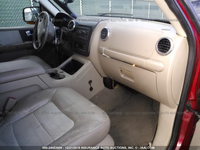 1FMPU18L43LB03573 - 2003 FORD EXPEDITION EDDIE BAUER BURGUNDY photo 5