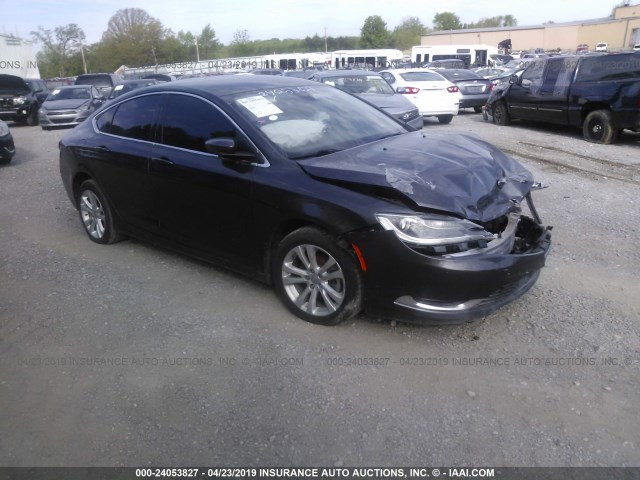 1C3CCCAB5FN657740 - 2015 CHRYSLER 200 LIMITED BLACK photo 1