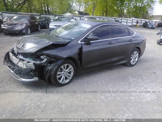 1C3CCCAB5FN657740 - 2015 CHRYSLER 200 LIMITED BLACK photo 2