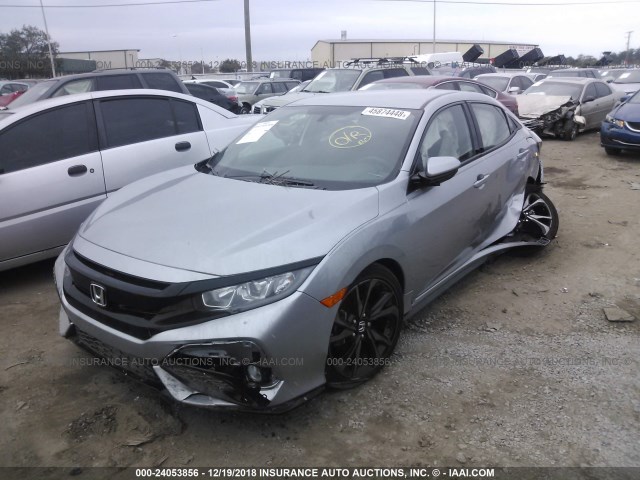 SHHFK7H47JU207068 - 2018 HONDA CIVIC SPORT SILVER photo 2