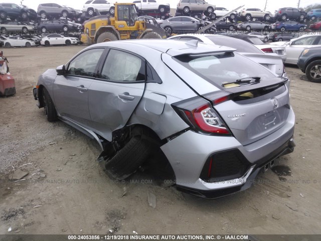 SHHFK7H47JU207068 - 2018 HONDA CIVIC SPORT Silber Foto 3